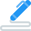 Portable device for printing with tip isolated on a white background icon