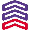 Air force officer with triple stripe insignia on uniform icon