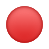 빨간색 원 이모티콘 icon