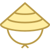 Sombrero asiático icon