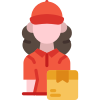 delivery girl icon