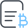 Dokument-Bitcoin icon