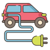 carro-elétrico-externo-serviço-de-carro-flaticons-linear-color-flat-icons icon