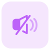 Do not disturb mode with mute logotype icon