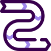 Snake graph icon