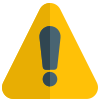 Warning signal for road hazard and public safety icon