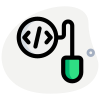 Input device connected to control programming language icon