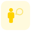 Employee chat messenger application function layout icon