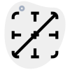 Forward diagonal worksheet highlight cell section button icon
