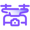 Drone con fotocamera icon