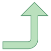 Rightward up arrow icon