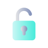 Unlocked Padlock icon