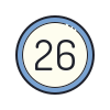 26 Circle icon