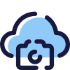 Cloud photo icon