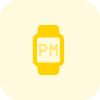 Smartwatch digital faces with large time display icon