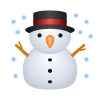 emoji-muñeco de nieve icon