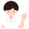 student-boy-school-hello-hand-gesture-greeting icon