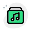 Curated music application from different artist playlist icon