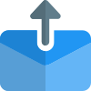 Upload email message icon