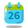 Calendar 26 icon