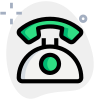 Rotary phone classical outdated phone model layout icon