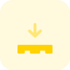 Pallet down indication for material handling instruction icon