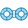 外部-Eyelens-美容和卫生-bearcons-blue-bearicons icon