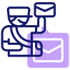 外部邮递员-邮政服务-inipagistudio-lineal-color-inipagistudio icon