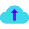 In die Cloud laden icon