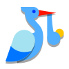 Stork With Bundle icon