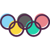 外部ゲーム-オリンピック-ゲーム-ファンキー-アウトライン-アモグデザイン icon