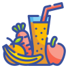 外部果汁-健康食品-wanicon-线性颜色-wanicon icon