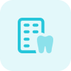 Dental medicine wrapper for toothache and inflammation isolated on a white background icon