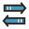 Flèches Tri Horizontal icon