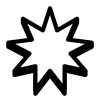 estrela bahai icon