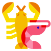 Camarão e lagosta icon