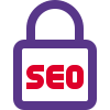 Secured format to lock function of search engine optimization icon