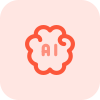 Artificial intelligence brainstorming with their Technology isolated on a white background icon