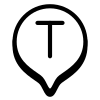 Маркер T icon
