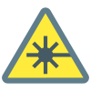 Gefahr durch Laserstrahlen icon