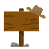 wood sign icon
