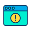 browser-esterno-sicurezza-informatica-kiranshastry-colore-lineare-kiranshastry-3 icon