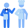Waiter and Chef icon