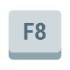 F8 Key icon