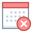 Borrar calendario icon