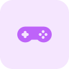 Simple game controller with buttons for actions icon