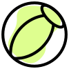 Beach ball for the outdoor game summer games icon