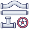 engenheiro de drenagem externa-construção-micropontos-premium-microponto-gráfico icon