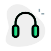 Standard quality headphones for gaming experience device icon