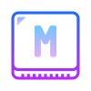 M Key icon